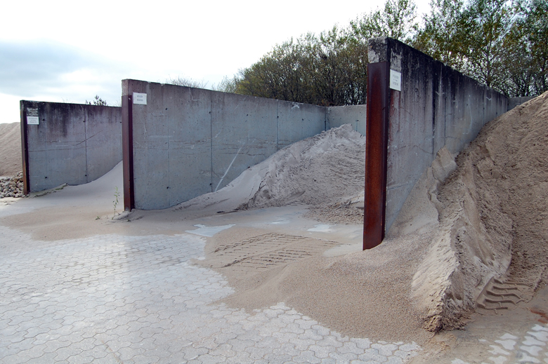 Forskellige størrelser på levering af grus, sand, skærver og mørtel