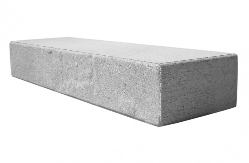 Støttemur m. skiferpræg Grå 10x60x17,5