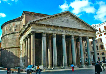 Pantheon i Rom er bygget af beton Historie om Beton