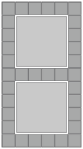 40x40 grå fliser og hollændersten til terrasse