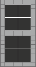 30x30 sorte betonfliser og hollændersten