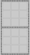 Modul 50 mønster med 9 grå betonfliser