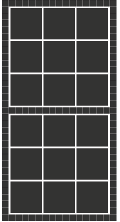 50x50 sorte fliser og sorte Patinasten til indkørslen