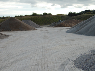 Grus og sand fra grusgrav. Grus og sand fra grusgrav