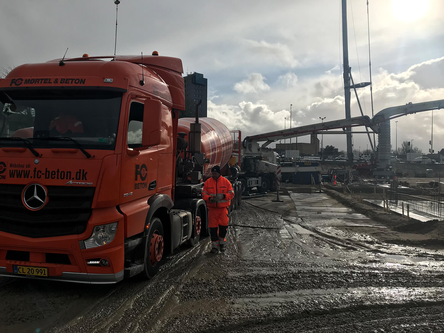 Betonkanon der leverer beton