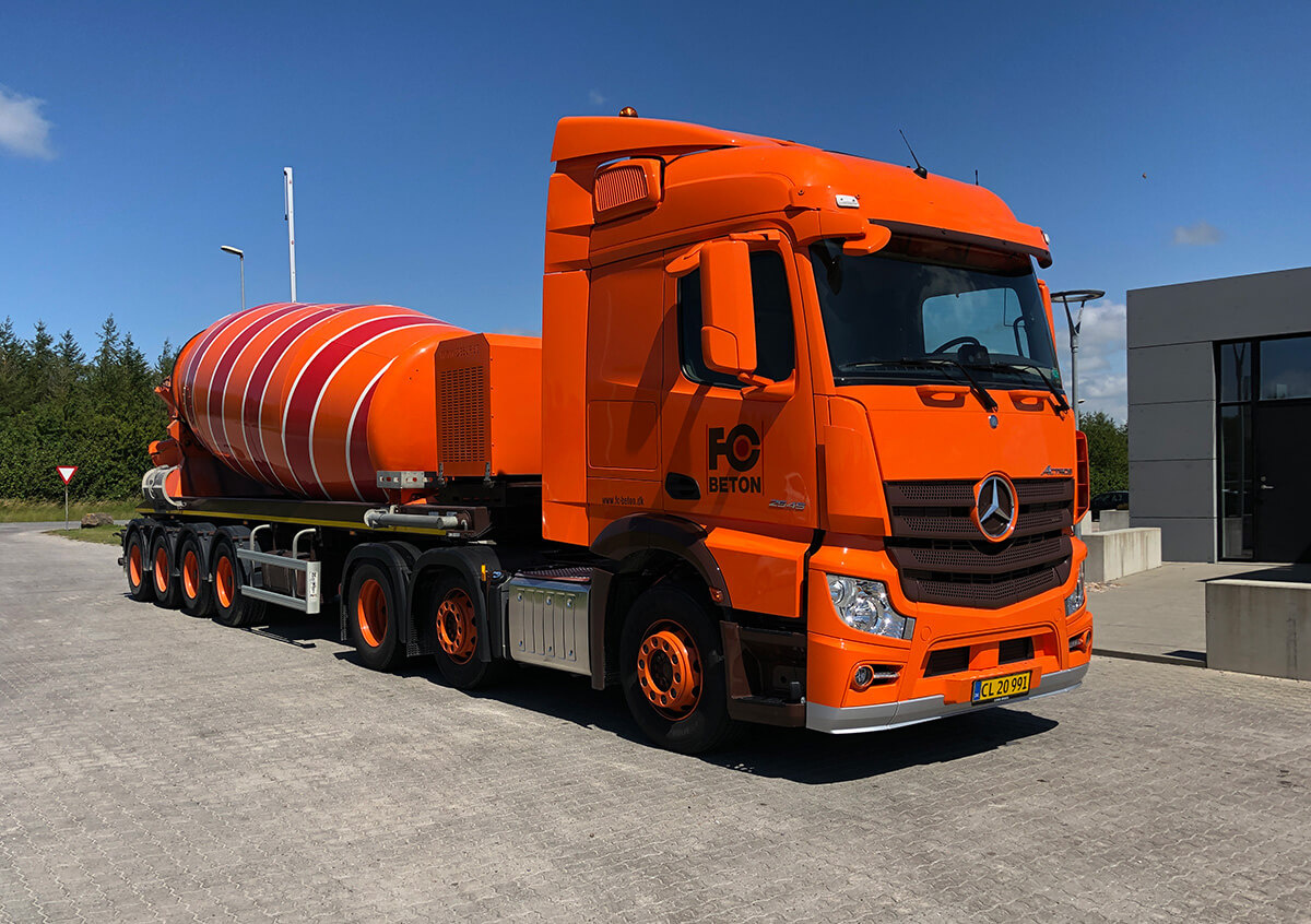 Betonkanon fra FC Beton leverer færdigbeton – effektiv betonlevering til byggeprojekter