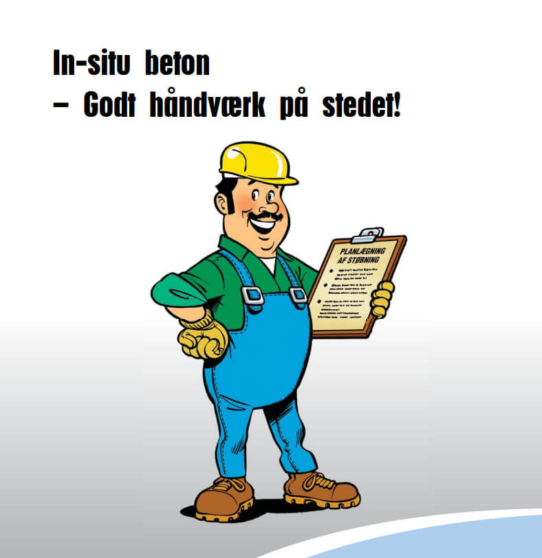 Insitu-tegneserien om beton og betonarbejde fra FC Beton