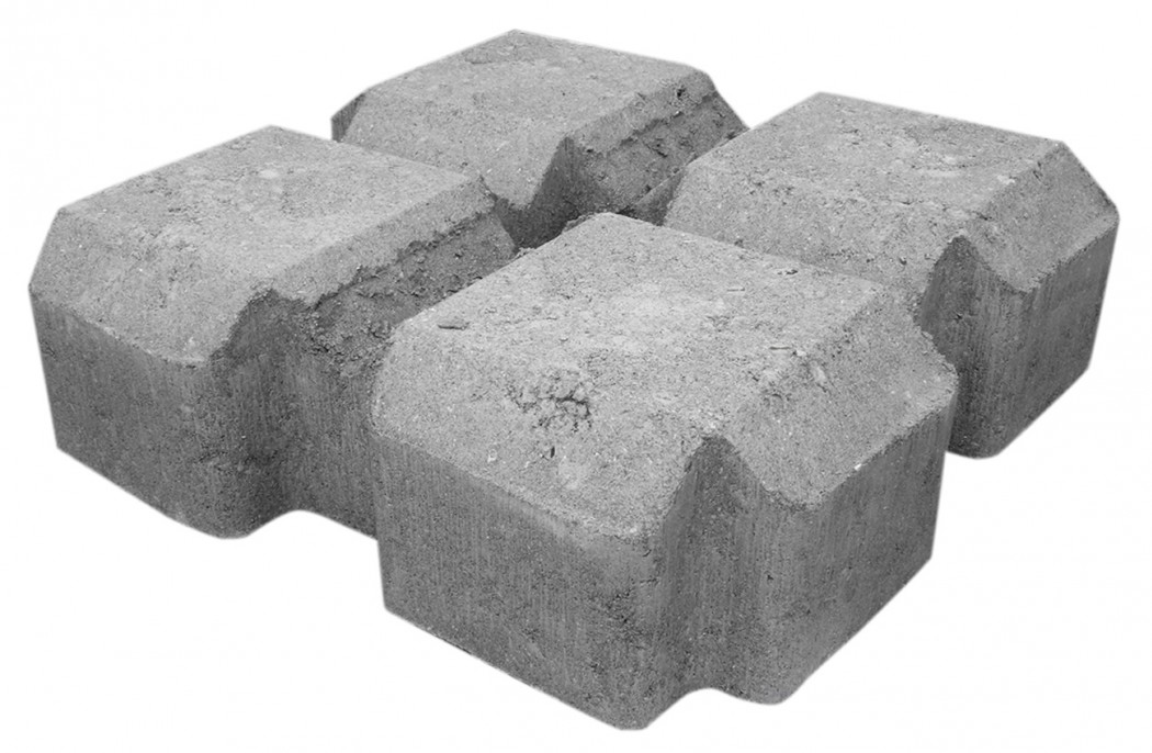 Billede af Græsarmeringssten grå 60% FC-Kvadratluk (28,56 cm x 28,56 cm x 8 cm)