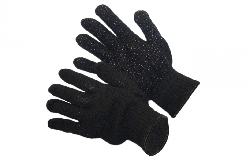 Billede af Billige handsker i strik med gummidutter