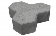 Kløversten m/fas 8 cm tyk Grå  Kløversten m/fas 8 cm tyk Grå