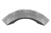 Radiuskantsten i størrelsen 12/15 med 0,5m radius 0,5 m 12/15 radiuskantsten