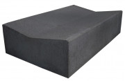 Vandrender i sort beton Sort vandrender