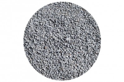 15 liter grå 8-16 mm granitskærver i grå farve Granitskærver i 25 kg pose