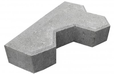 Grå Kløver begyndersten m/fas 6 cm tyk Grå Kløver begyndersten m/fas 6 cm tyk