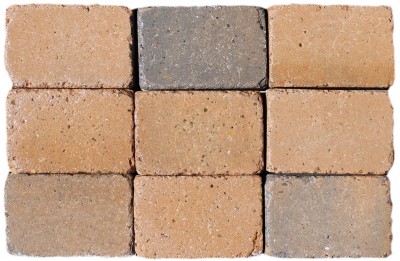 Halve Herregårdssten med slået kant 14x10,5x6 Herregårdssten forår farvemix
