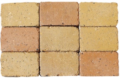Halve herregårdssten i gulmix -14x10,5x6 cm. Gulmix herregårdssten