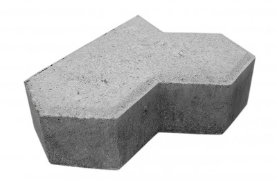 Grå Kløver sidesten m/fas 10 cm tyk Grå Kløver sidesten m/fas 10 cm tyk