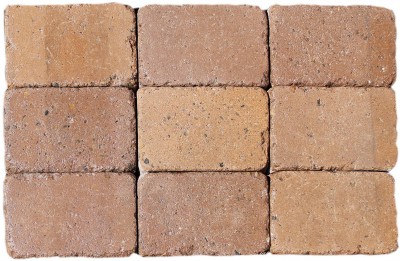 Herregårdssten til kantafgrænsning måler 14x21x14 cm. Løvfarvet herregårdssten