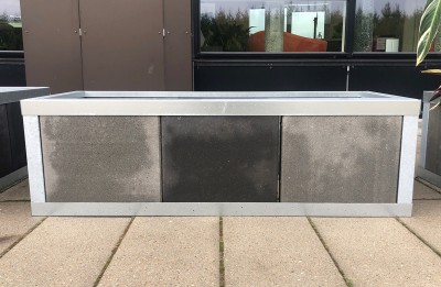 Plantekasse med havefliser 1x3 Plantekasse med havefliser 1x3