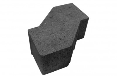 8 cm tykke sorte S-formsten Sorte s-formsten
