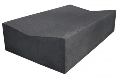 Vandrender i sort beton Sort vandrender