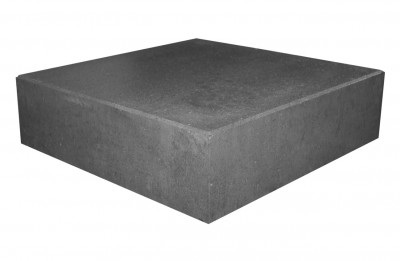 Kvadratisk sort trappetrin Sorte kvadratiske trappetrin på 50x50x14 cm